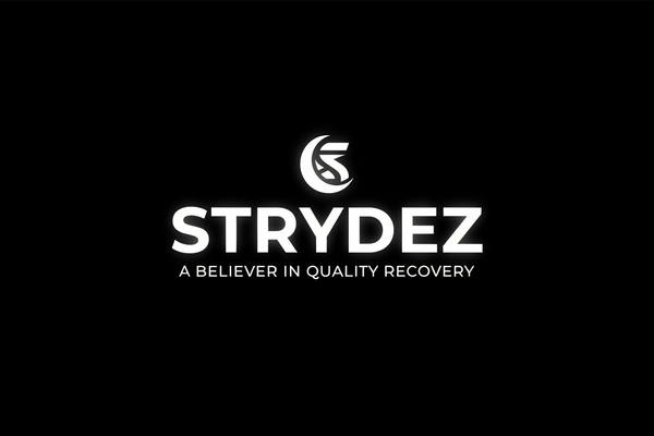 STRYDEZ logo with moon